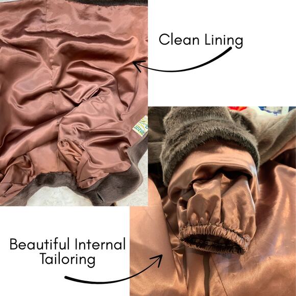 Vintage 50s 60s Coat Mohair Fur MidCentury Mod Rockabilly PinUp Punk Alt Winter - Picture 7 of 8